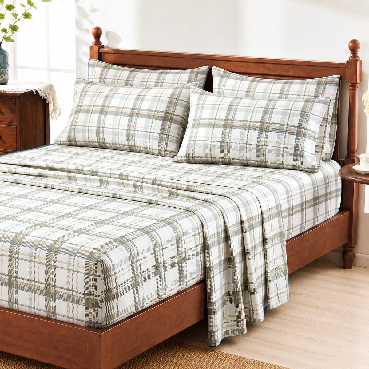 Chaps 6 Piece Queen Deep Pocket Sheet Set
