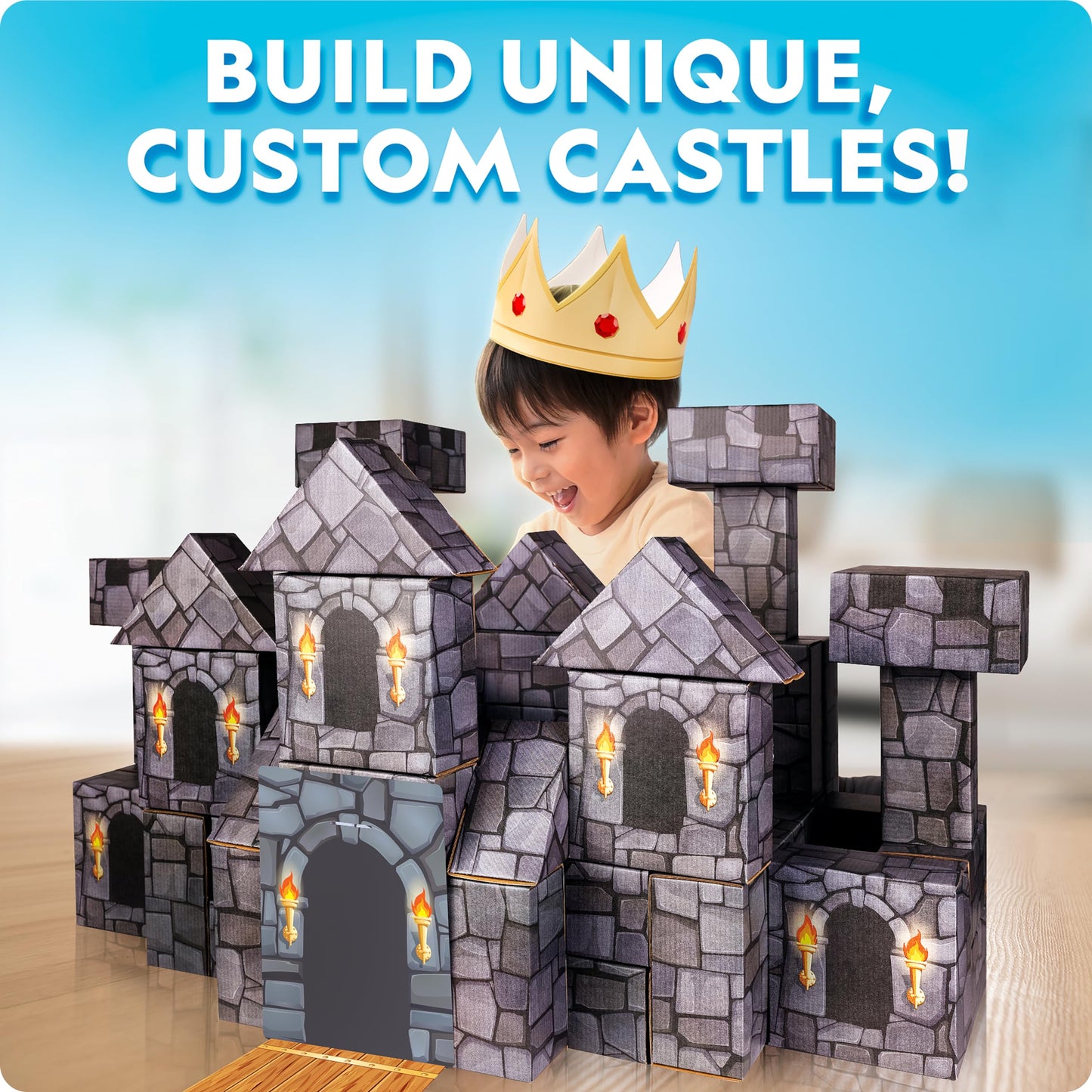 Jumbo Cardboard Building Blocks for Kids