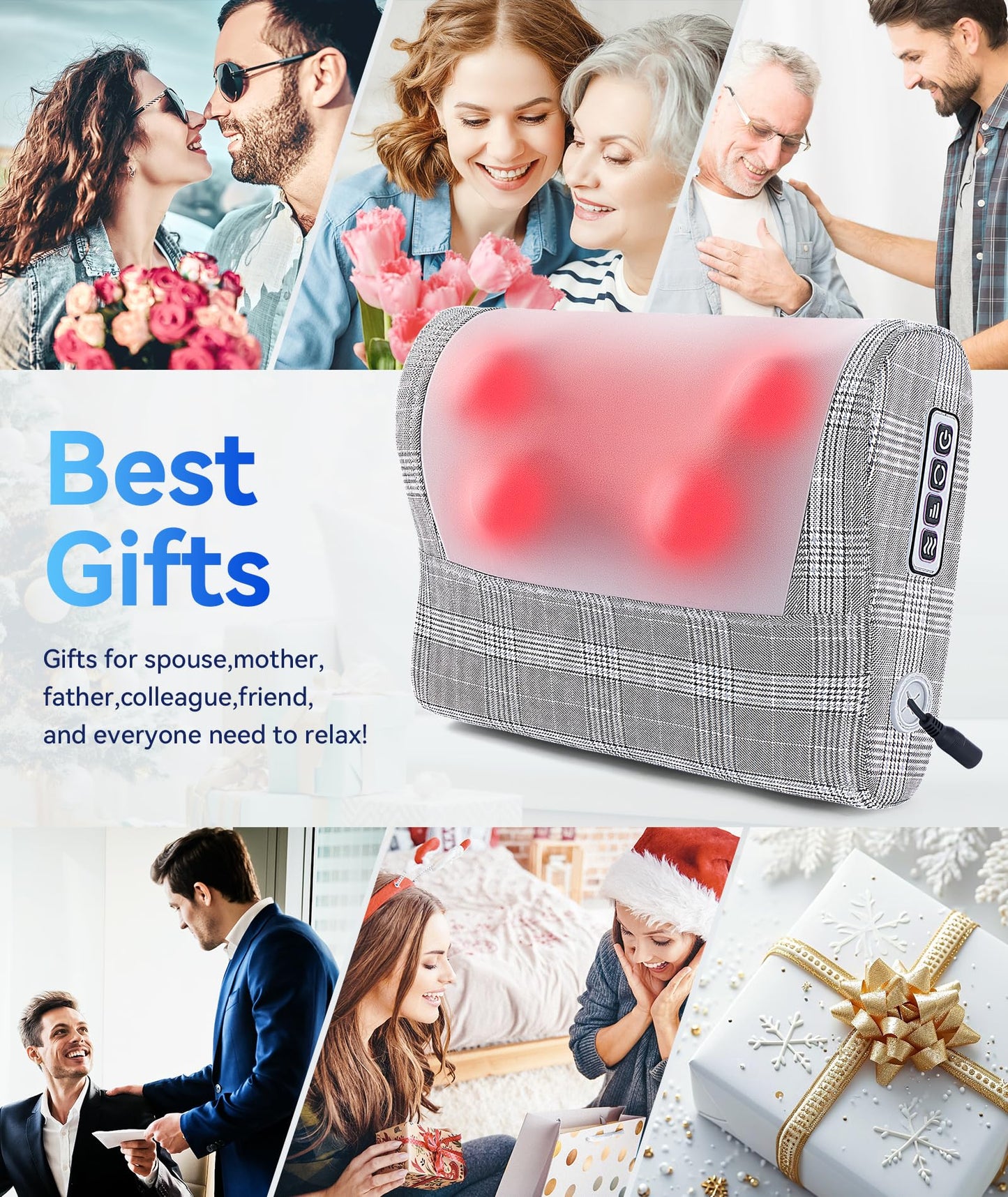 Papillon Shiatsu Neck and Back Massager with Heat