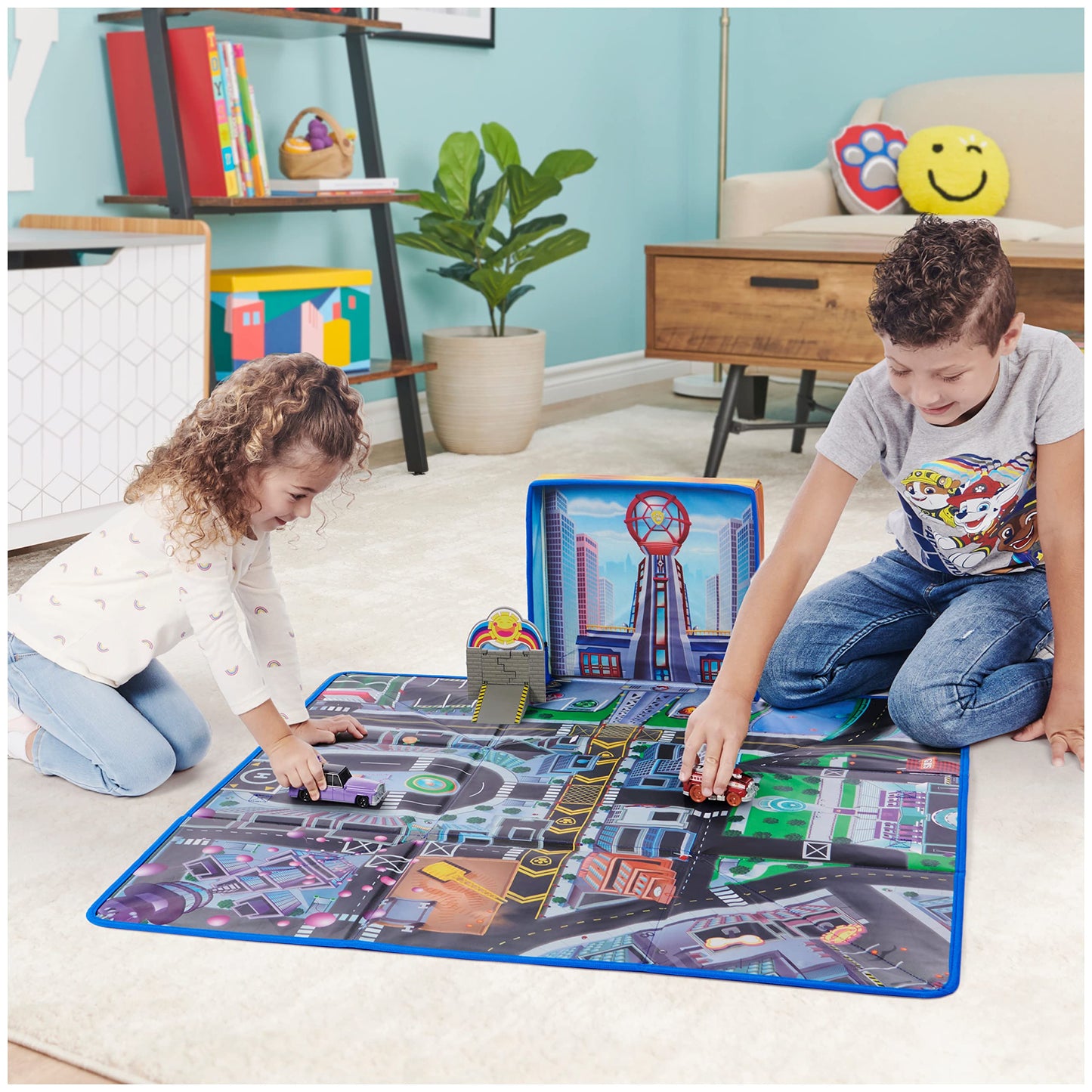 Paw Patrol Adventure City Play Mat with Toy Cars