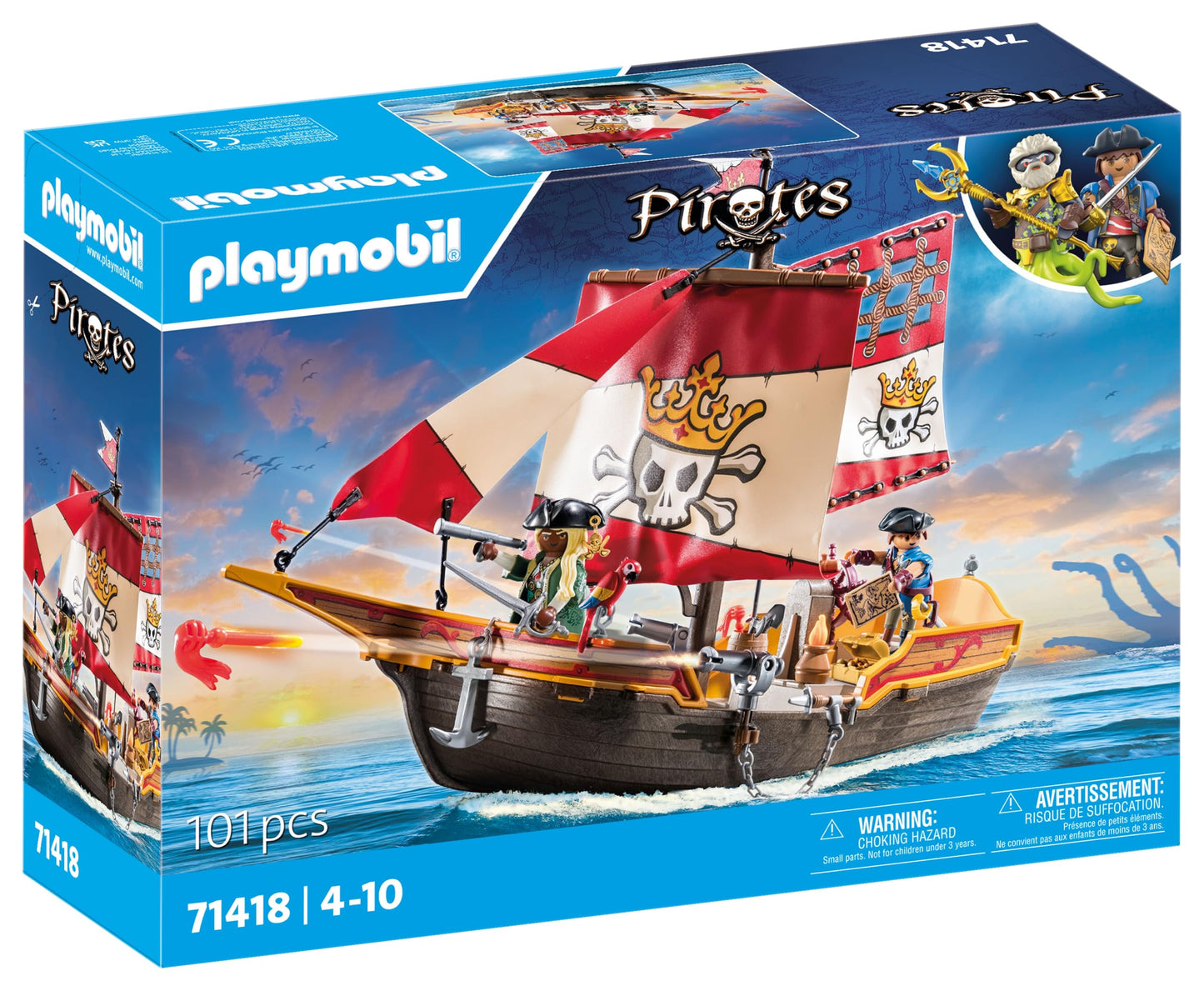 Playmobil Pirate Ship Adventure Playset for Kids