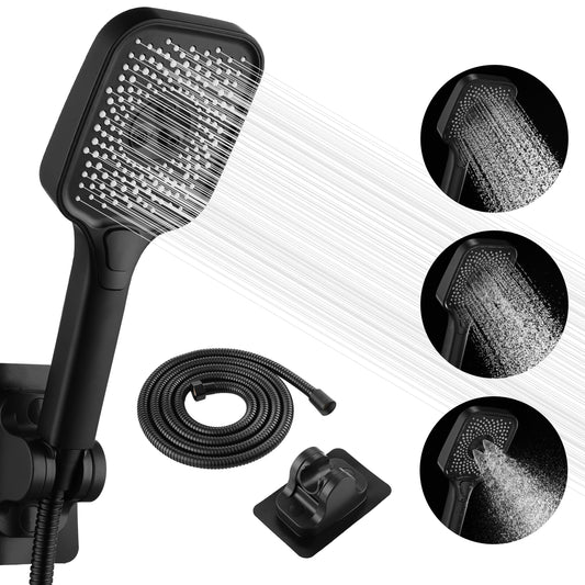 Handheld Shower Head with 4 Spray Settings