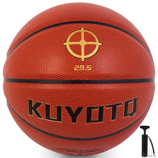 KUYOTQ Size 7 Soft Touch Basketball with Pump