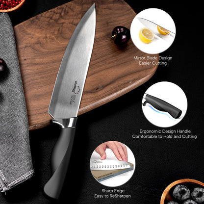 14-Piece Stainless Steel Kitchen Knife Set