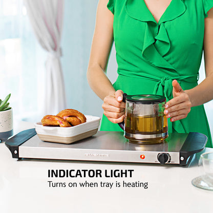 OVENTE Electric Warming Tray with Adjustable Temperature Control