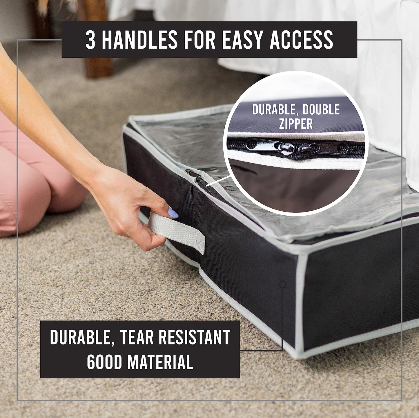 Under Bed Shoe Storage Organizer by HOLDN' STORAGE