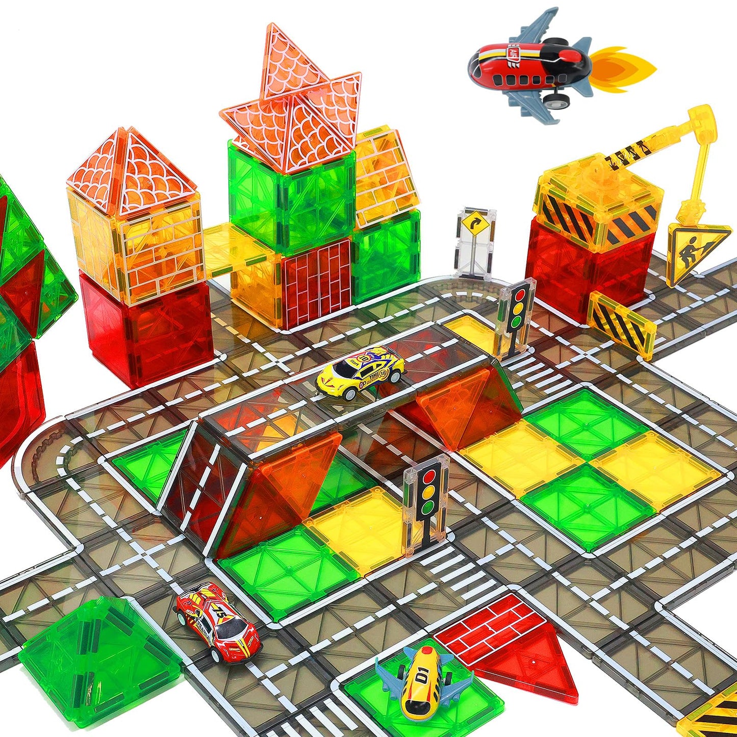 Magnetic Tiles Construction Set for Kids 3-12
