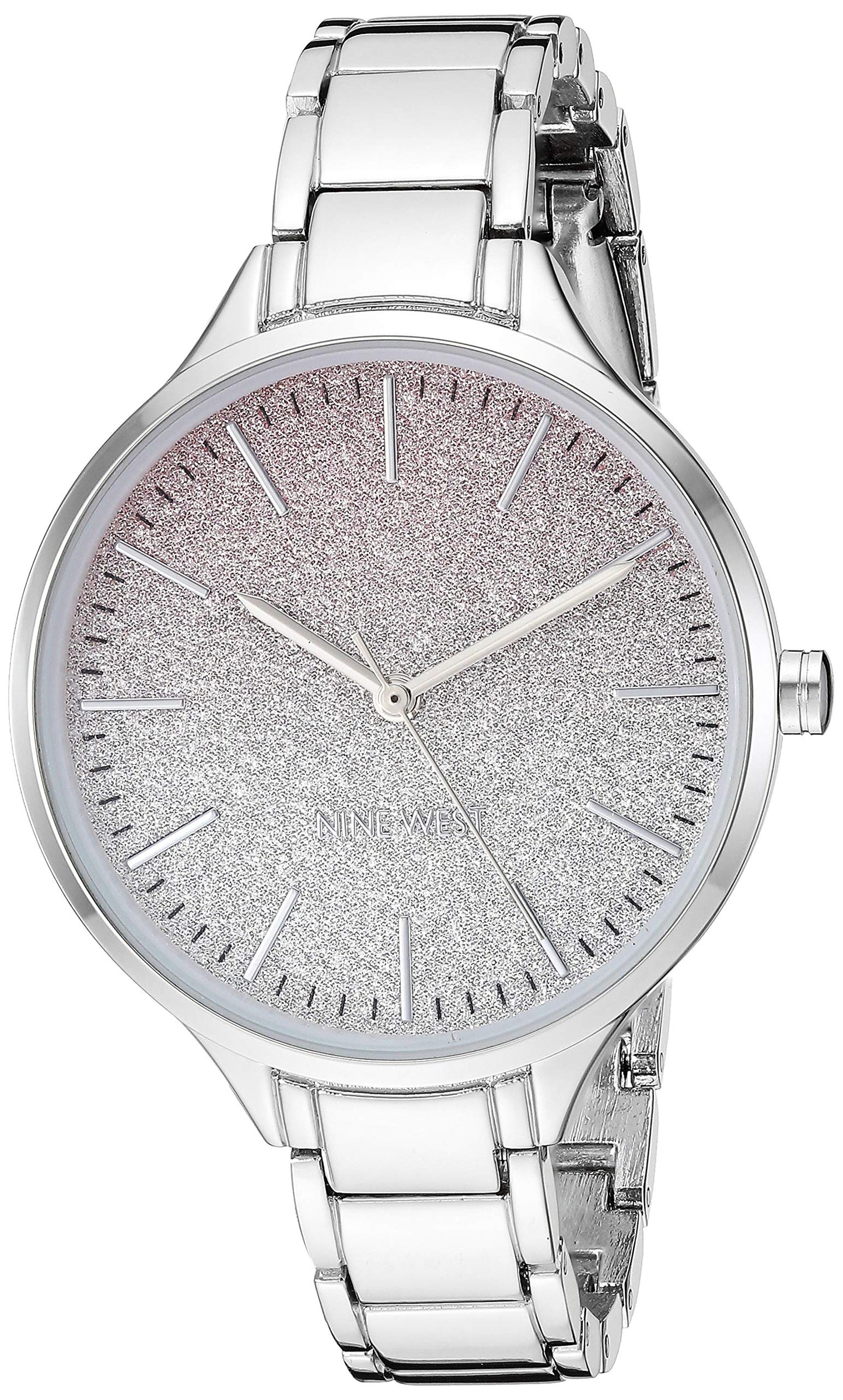Nine West Women's Silver-Tone Bracelet Watch