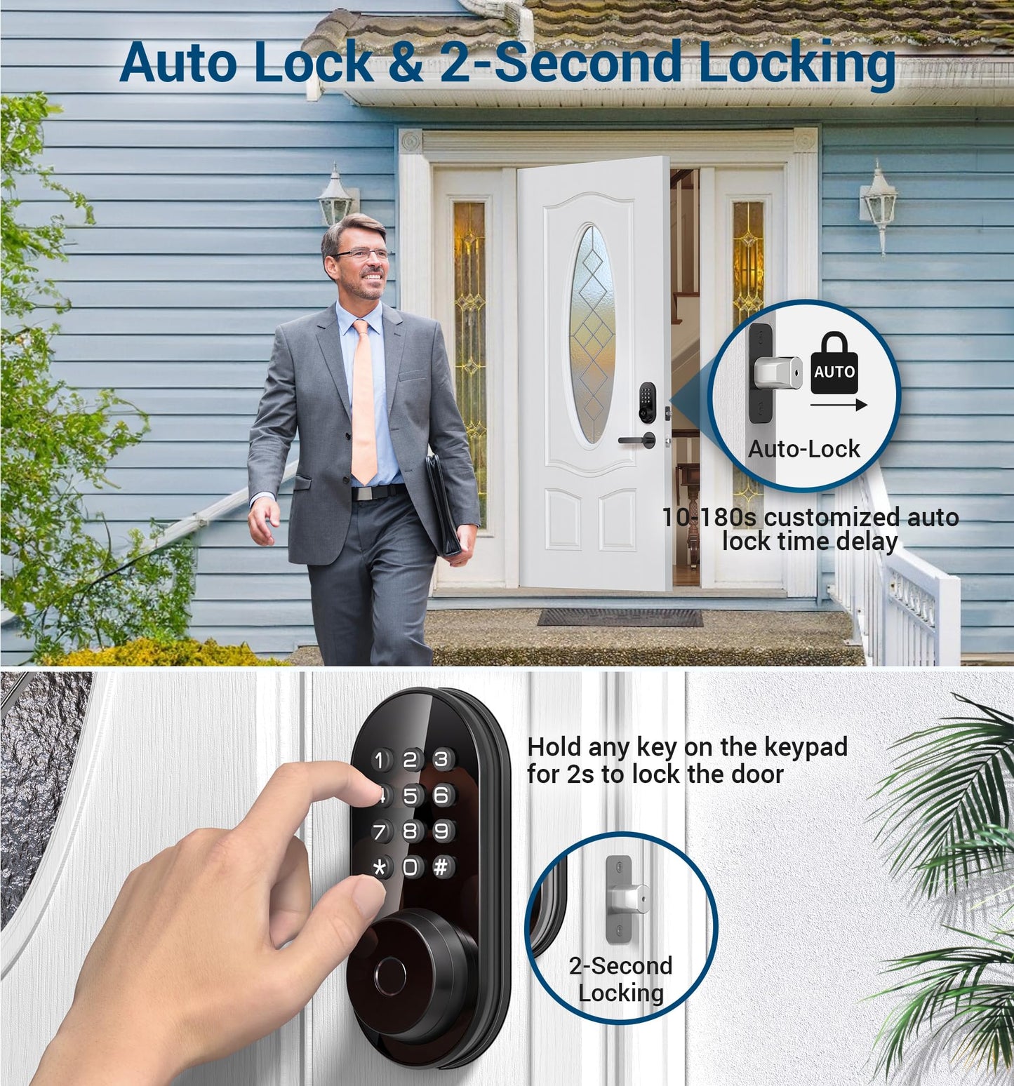 TEEHO Keyless Fingerprint Smart Door Lock