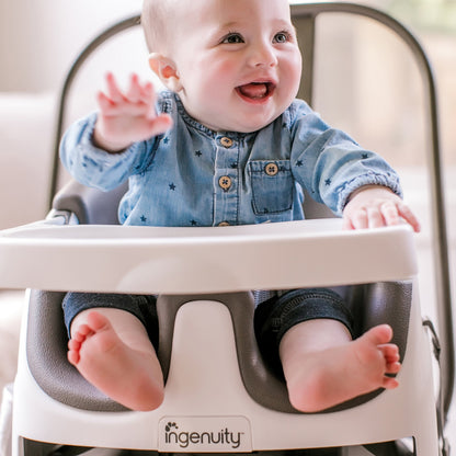 Ingenuity Baby Base 2-in-1 Seat - Slate - Booster Feeding Seat