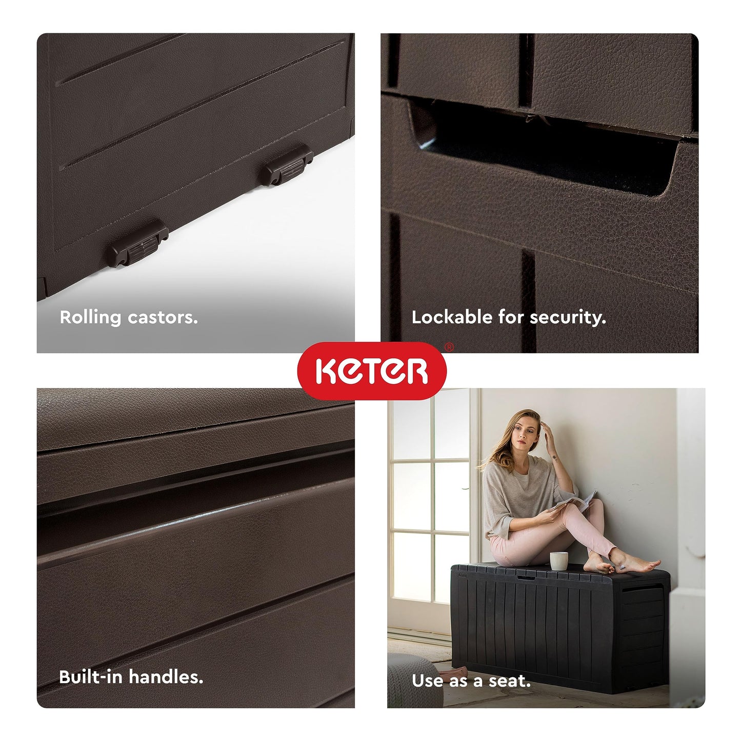 Keter 71 Gallon Resin Outdoor Storage Box