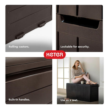 Keter 71 Gallon Resin Outdoor Storage Box