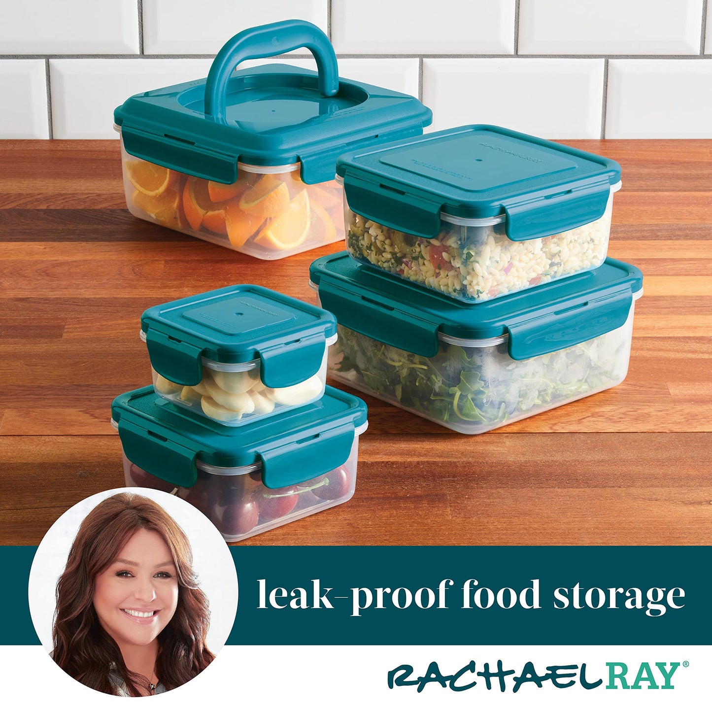 Rachael Ray 10-Piece Leak-Proof Food Storage Set