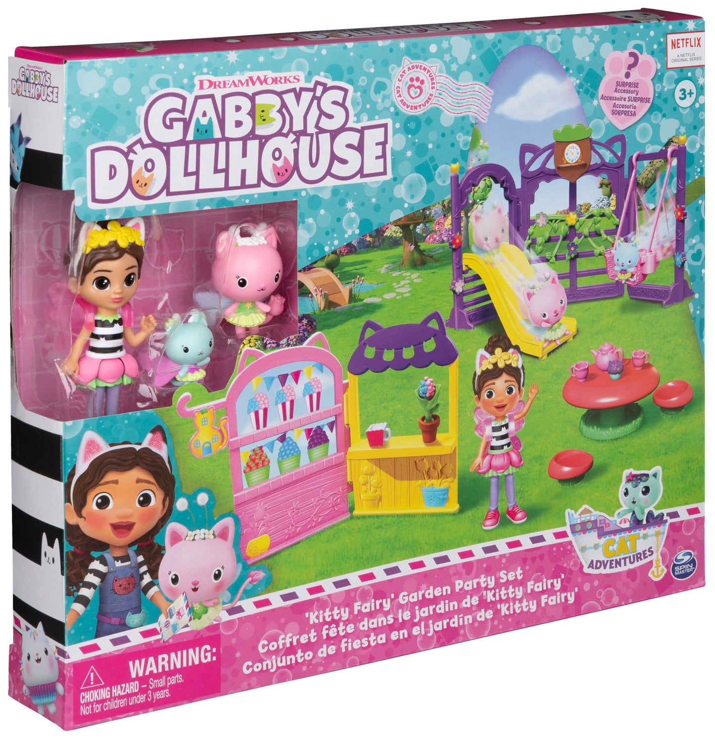 Gabby's Dollhouse Kitty Fairy Garden Party Playset