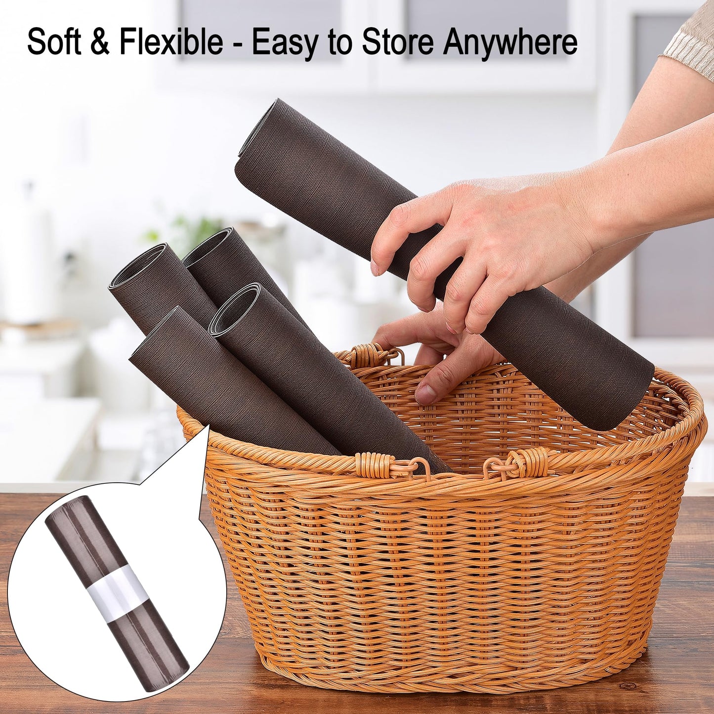 Leather Placemats Set - Waterproof & Heat Resistant