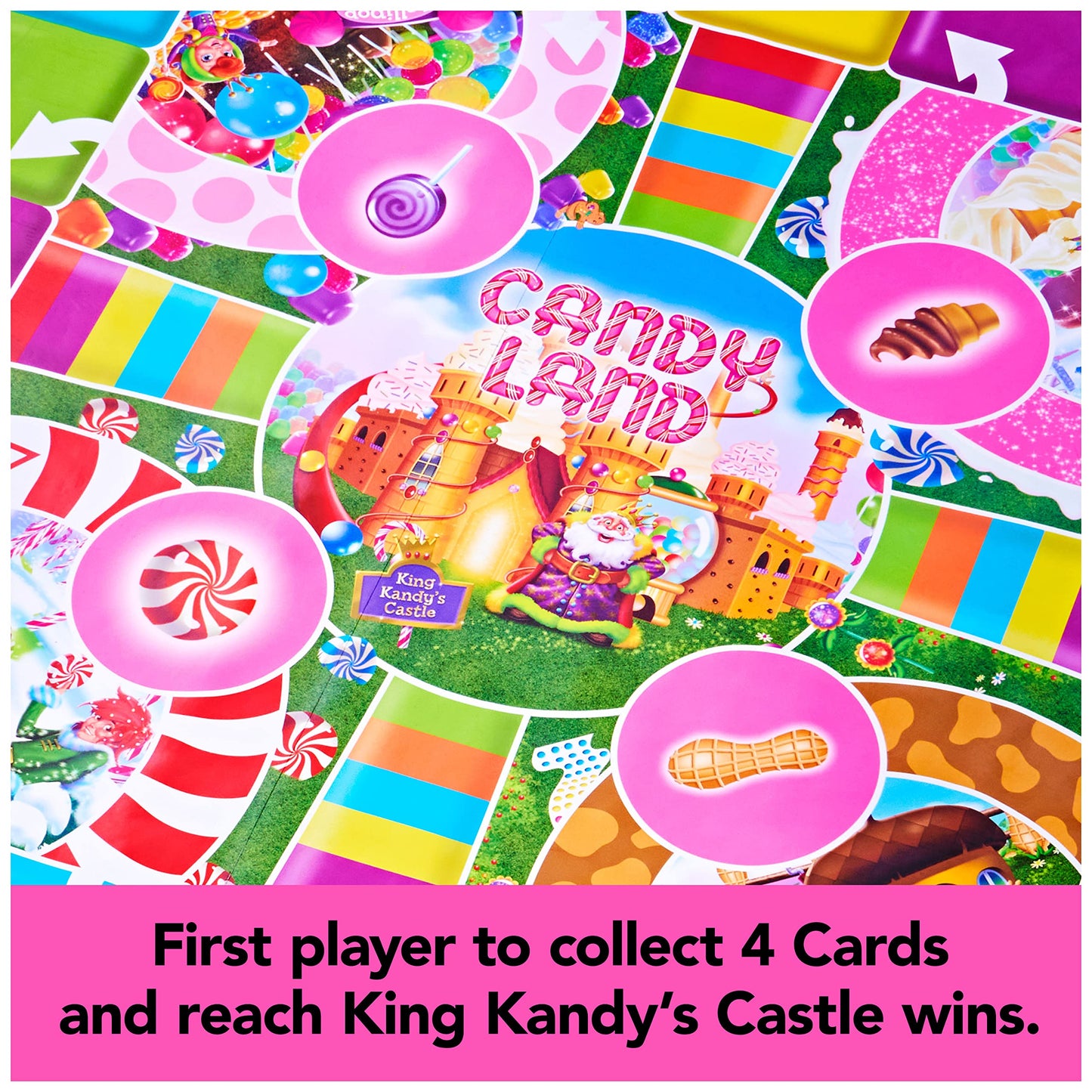 Spin Master Games, Giant Candy Land Game, Activity Game, Kids Party Board Game, Indoor & Outdoor Board Game, Christmas Gifts for Kids, Ages 4+