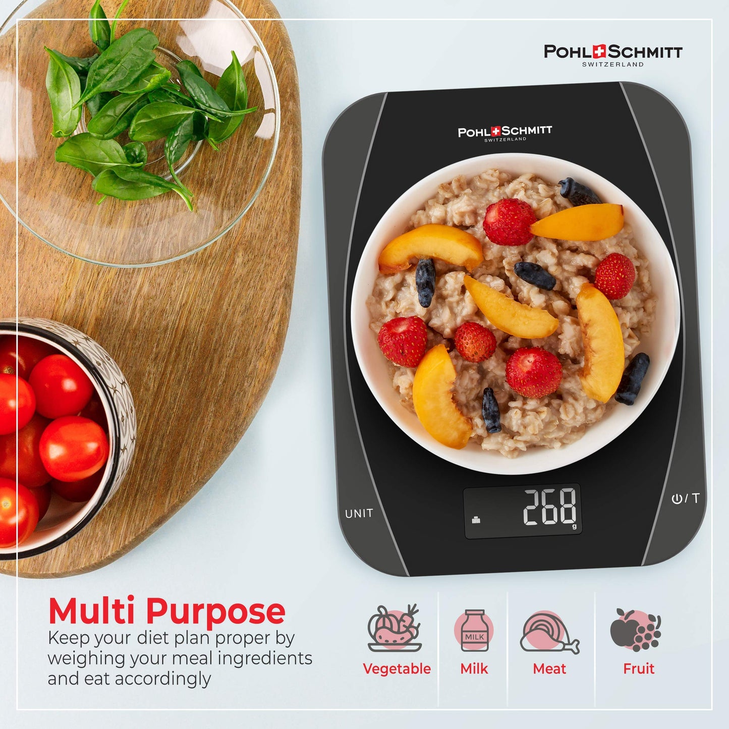 Pohl Schmitt Digital Kitchen Food Scale with Precision