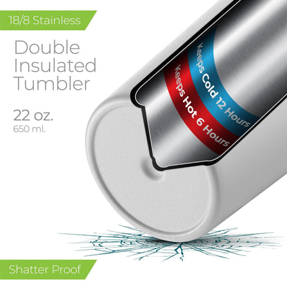 SipX™ 22oz Triple-Insulated Travel Tumbler