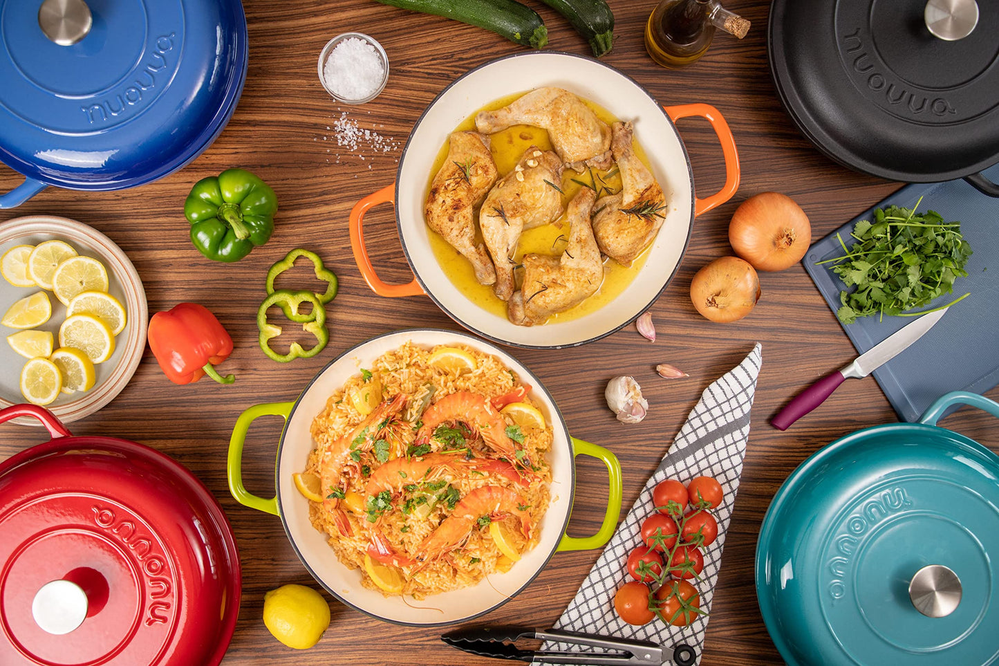 3.7-Quart Cast Iron Dutch Oven with Lid