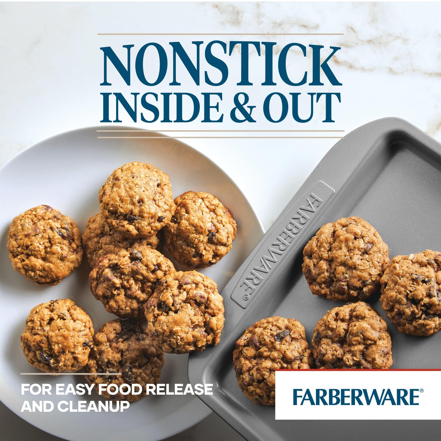3-Piece Farberware Nonstick Cookie Pan Set