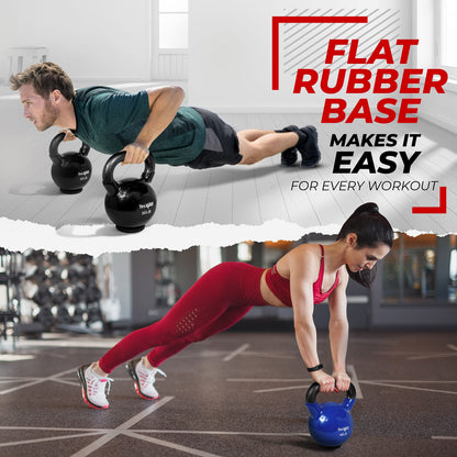 Yes4All 30LB Vinyl Kettlebell for Strength Training