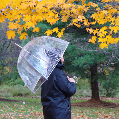 totes Clear Dome Umbrella for Wind & Rain