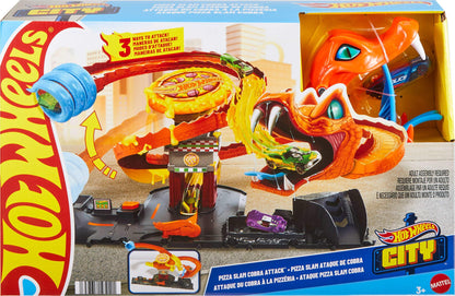 Hot Wheels Pizza Slam Cobra Attack Playset