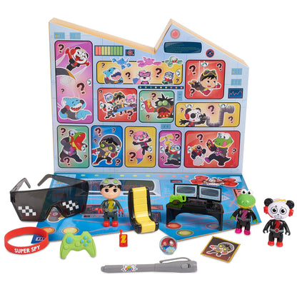 Ryan's World Super Spy Ryan Golden Console, 13 Surprises Inside, Spy Pen Uncovers Secret Images on the Box, Kids Toys for Ages 3 Up, Amazon Exclusive by Just Play