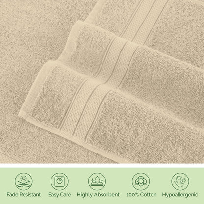 6-Piece Luxury Turkish Cotton Towel Set