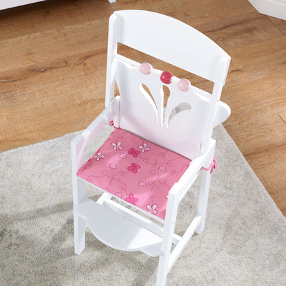 KidKraft Wooden High Chair for 18-Inch Dolls