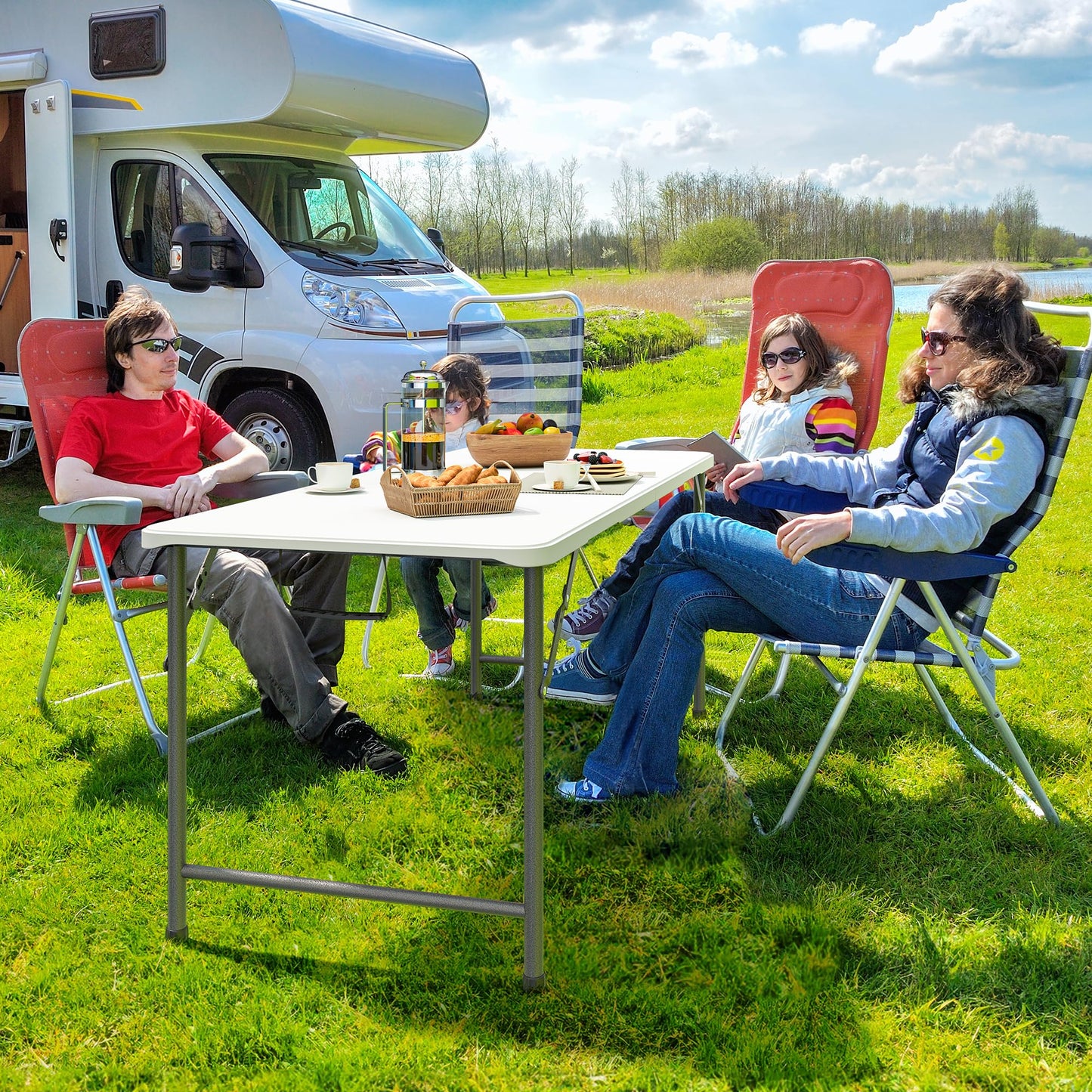 YITAHOME 6FT Folding Table for Outdoor Use