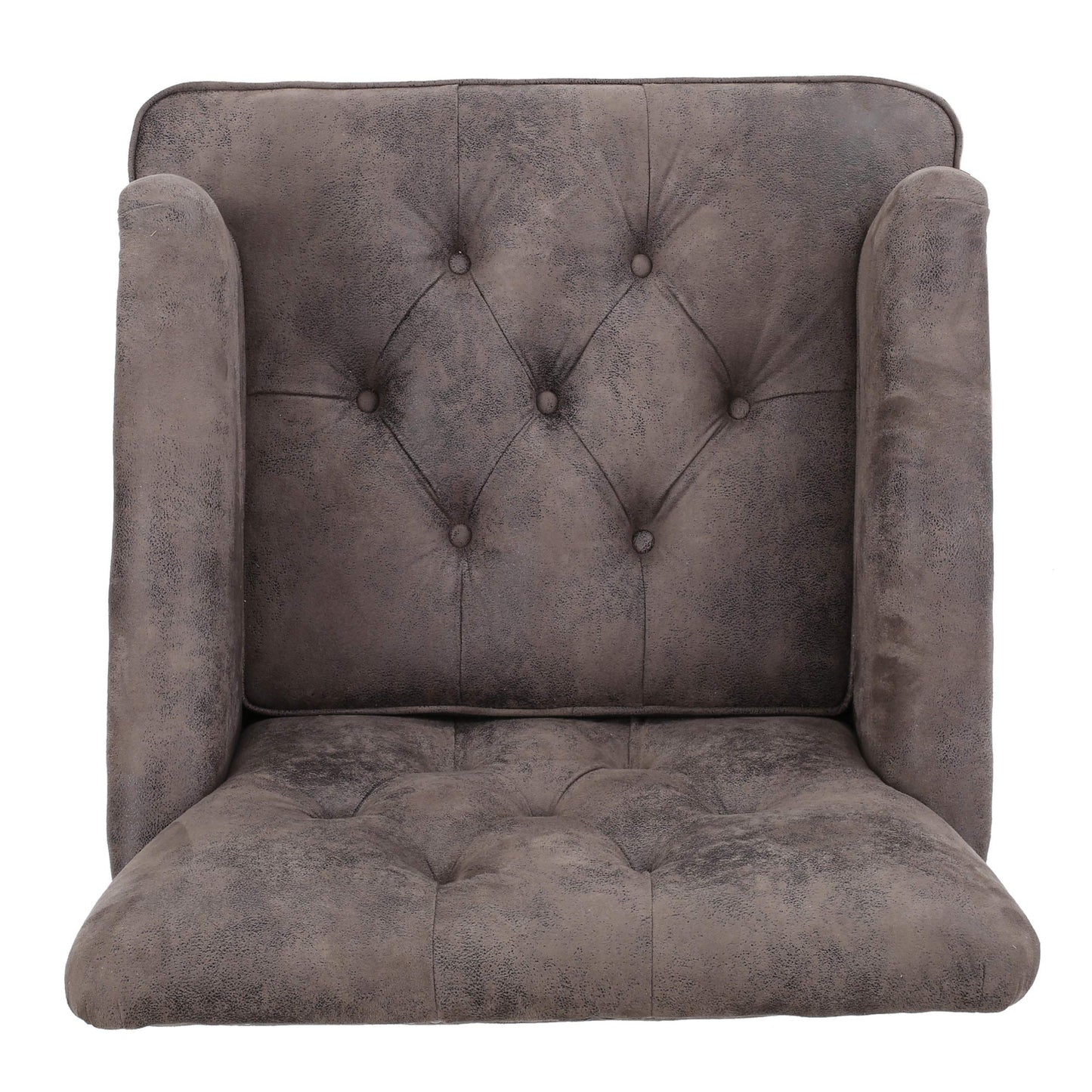 Tufted Club Chair with Nailhead Accents