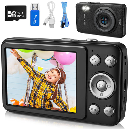 Kids Digital Camera with MP3 Player and 32GB SD