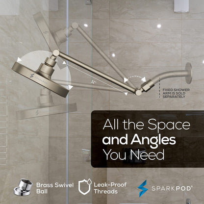 SparkPod Adjustable High Pressure Rain Shower Head
