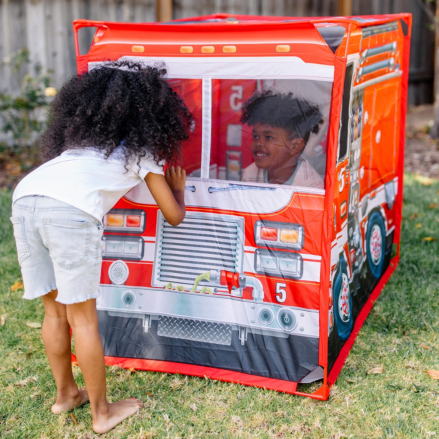 Melissa & Doug Fire Truck Play Tent for Kids