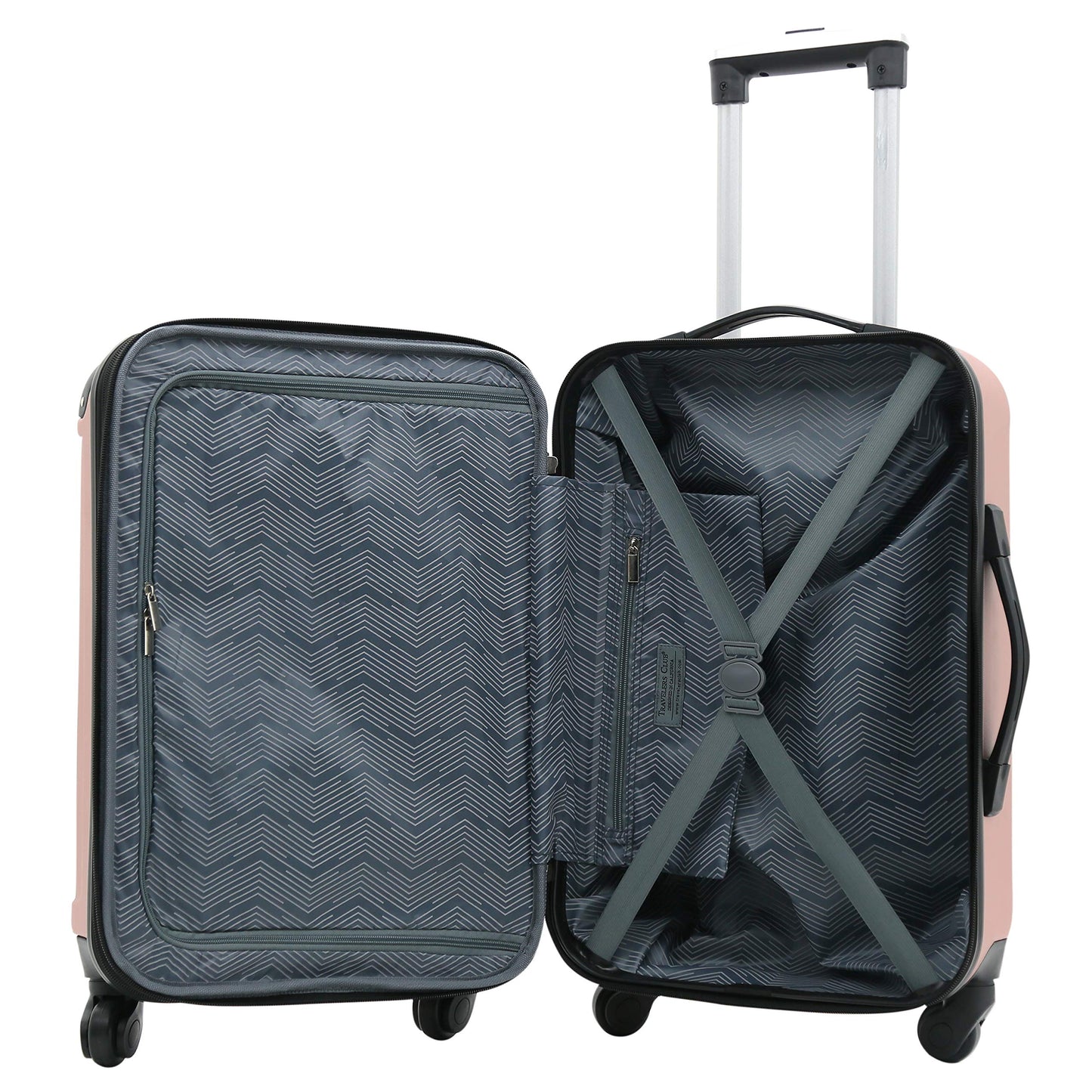 Travelers Club Rose Gold 4-Piece Luggage Set