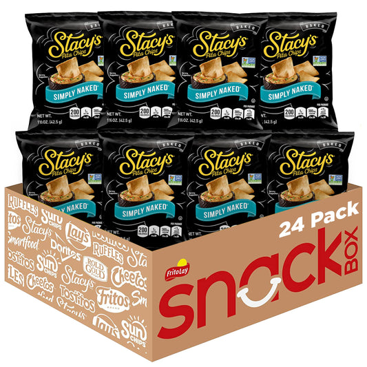 24 Pack Stacy's Simply Naked Pita Chips