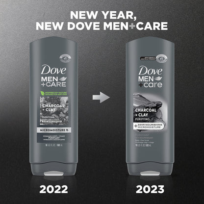 DOVE MEN + CARE Charcoal Clay Body Wash 18 Fl Oz