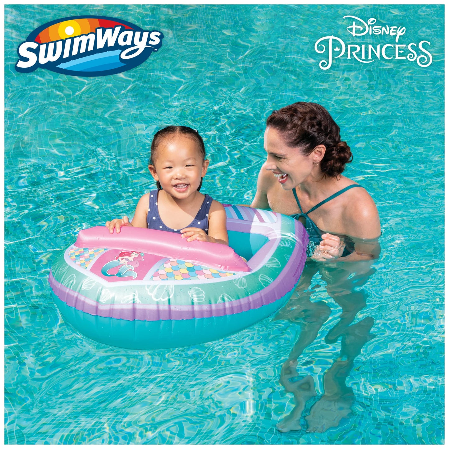 SwimWays Ariel Inflatable Water Boat for Kids