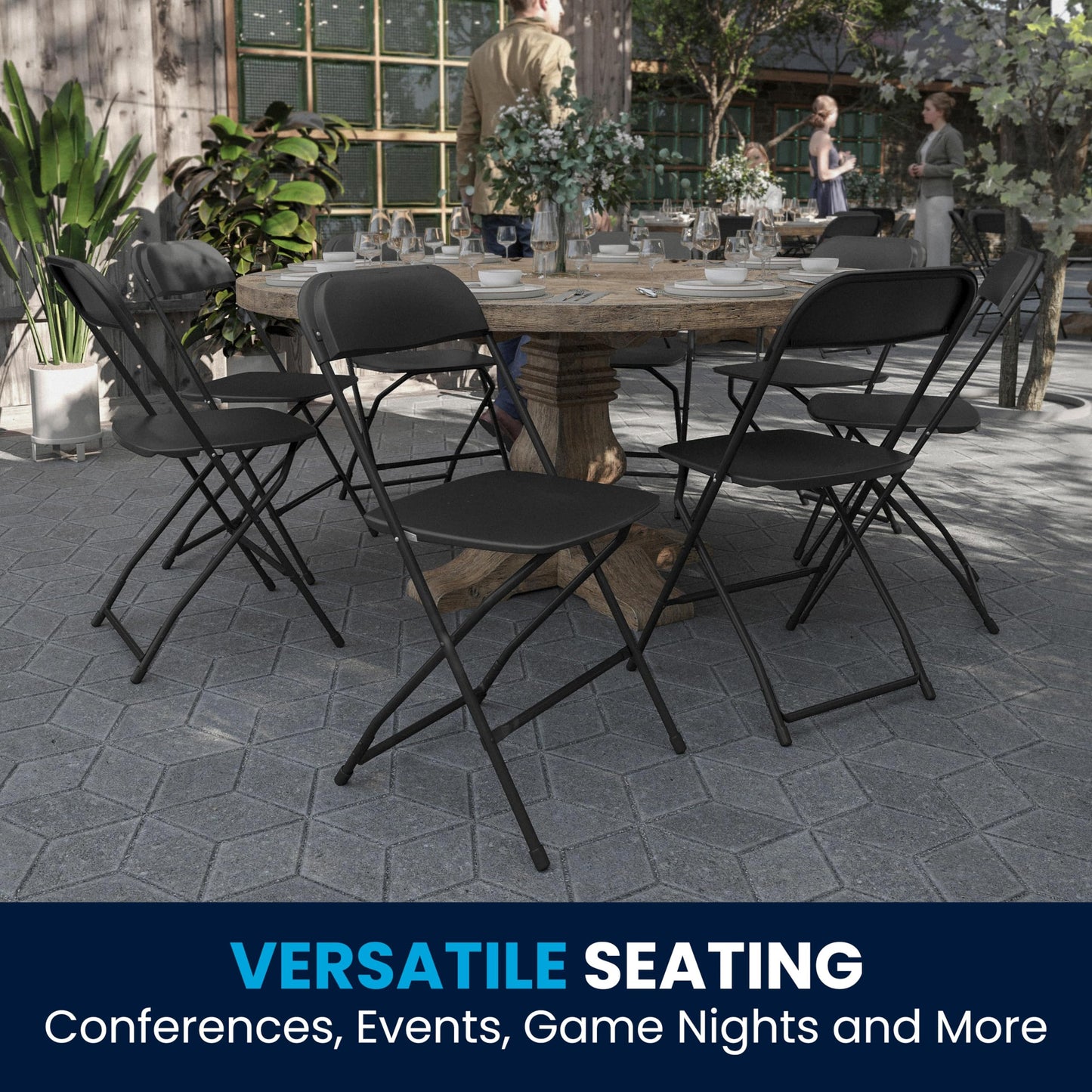 10 Pack Flash Furniture Heavy-Duty Folding Chairs