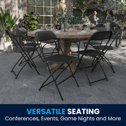 10 Pack Flash Furniture Heavy-Duty Folding Chairs