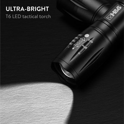 H&S Tactical LED Flashlight Set of 2