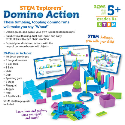 Learning Resources STEM Domino Action Set for Kids