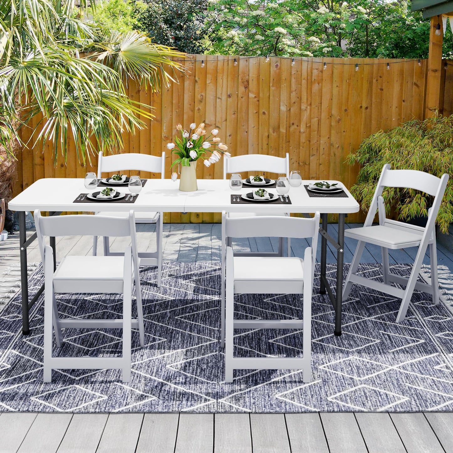 YITAHOME 6FT Folding Table for Outdoor Use