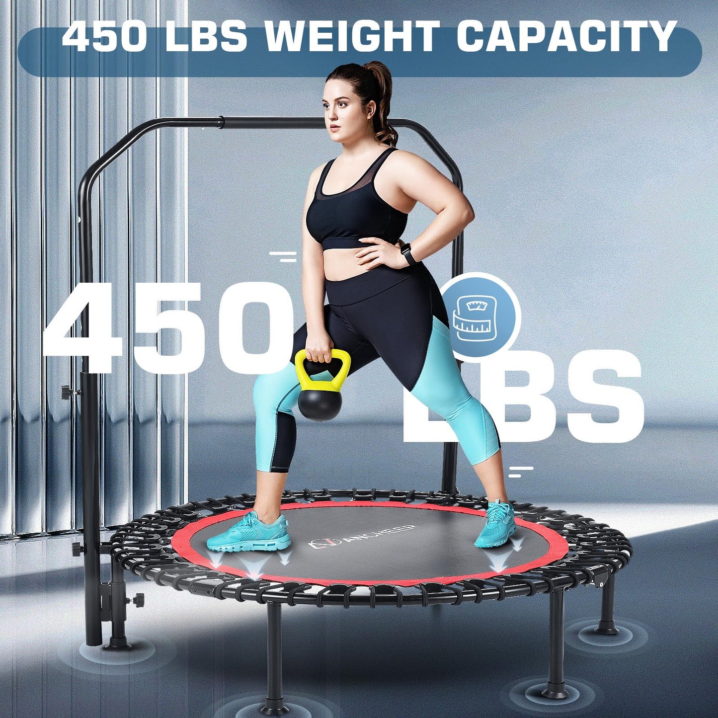 ANCHEER 40" Foldable Trampoline with Handle