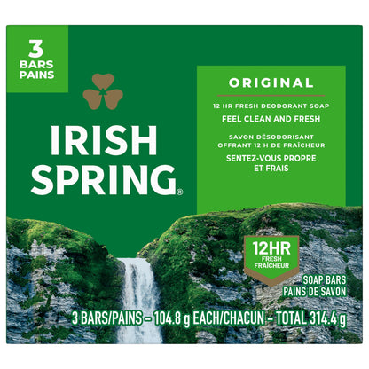Irish Spring Men’s Soap Bars - 3 Count Pack