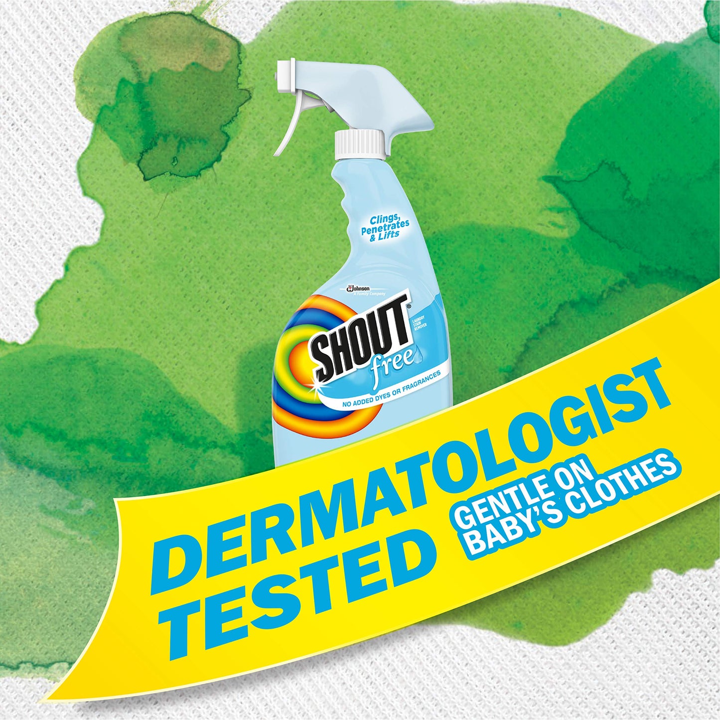 SHOUT Stain Remover Spray, Enzyme Formula, 22oz