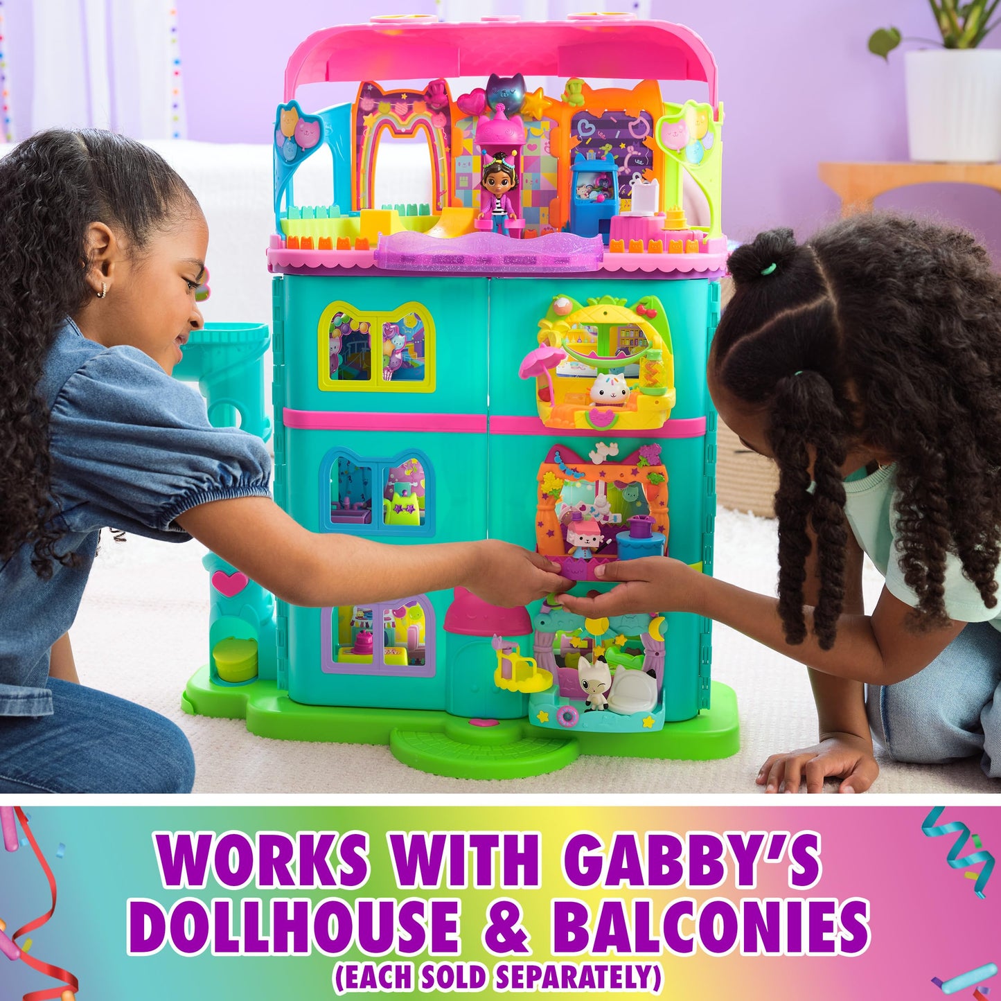 Gabby's Dollhouse Party Room Playset with Figures