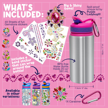 Decorate Your Own Water Bottle Kit for Girls