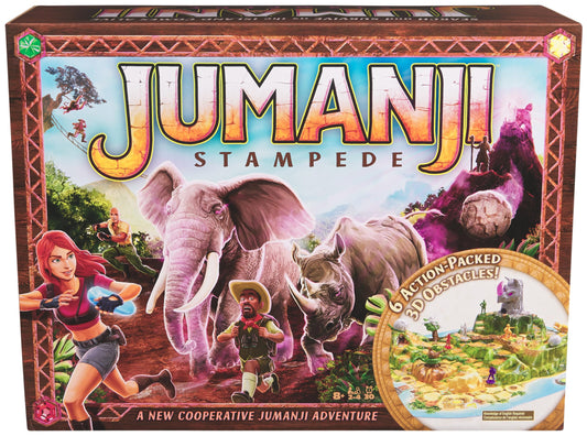 Jumanji Stampede 3D Adventure Board Game for Ages 8+